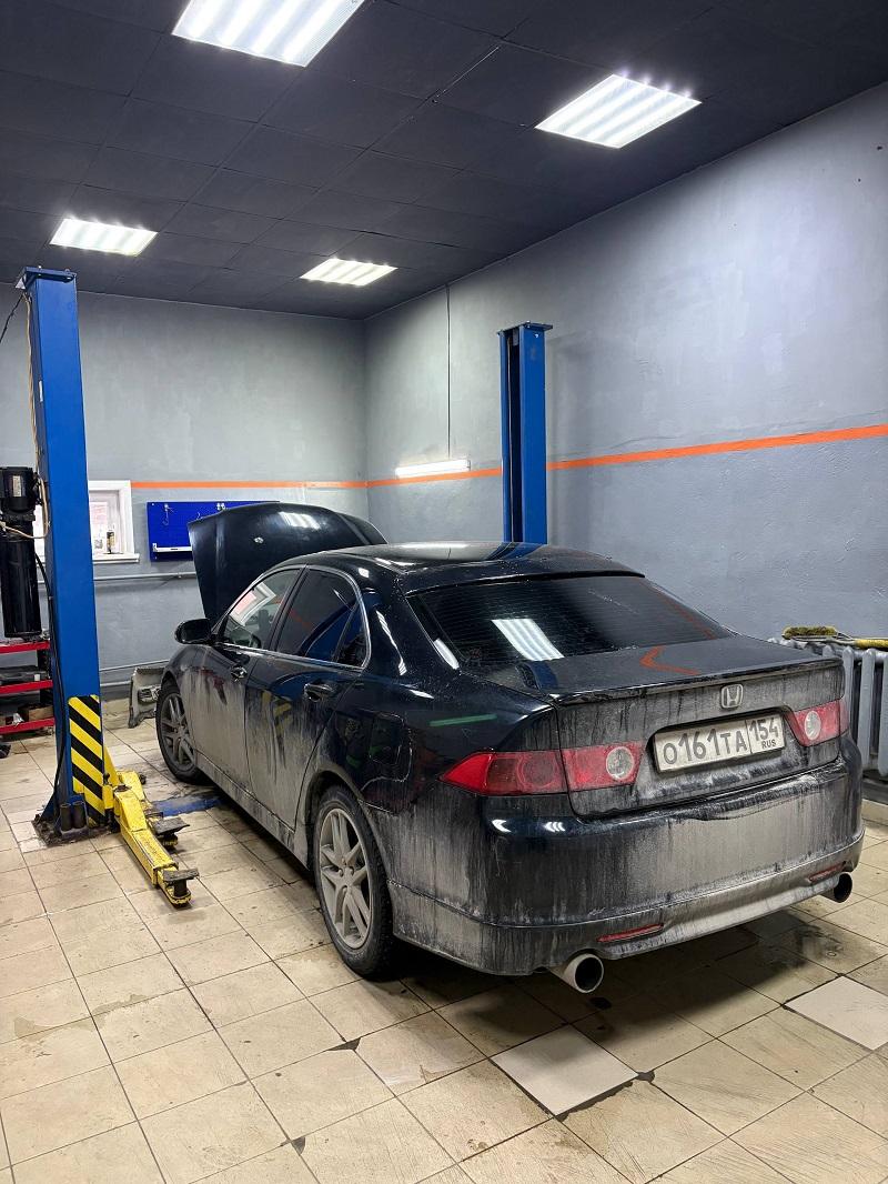 Заменили приводной ремень Honda Accord, 2007 год Рестайлинг цвет черный